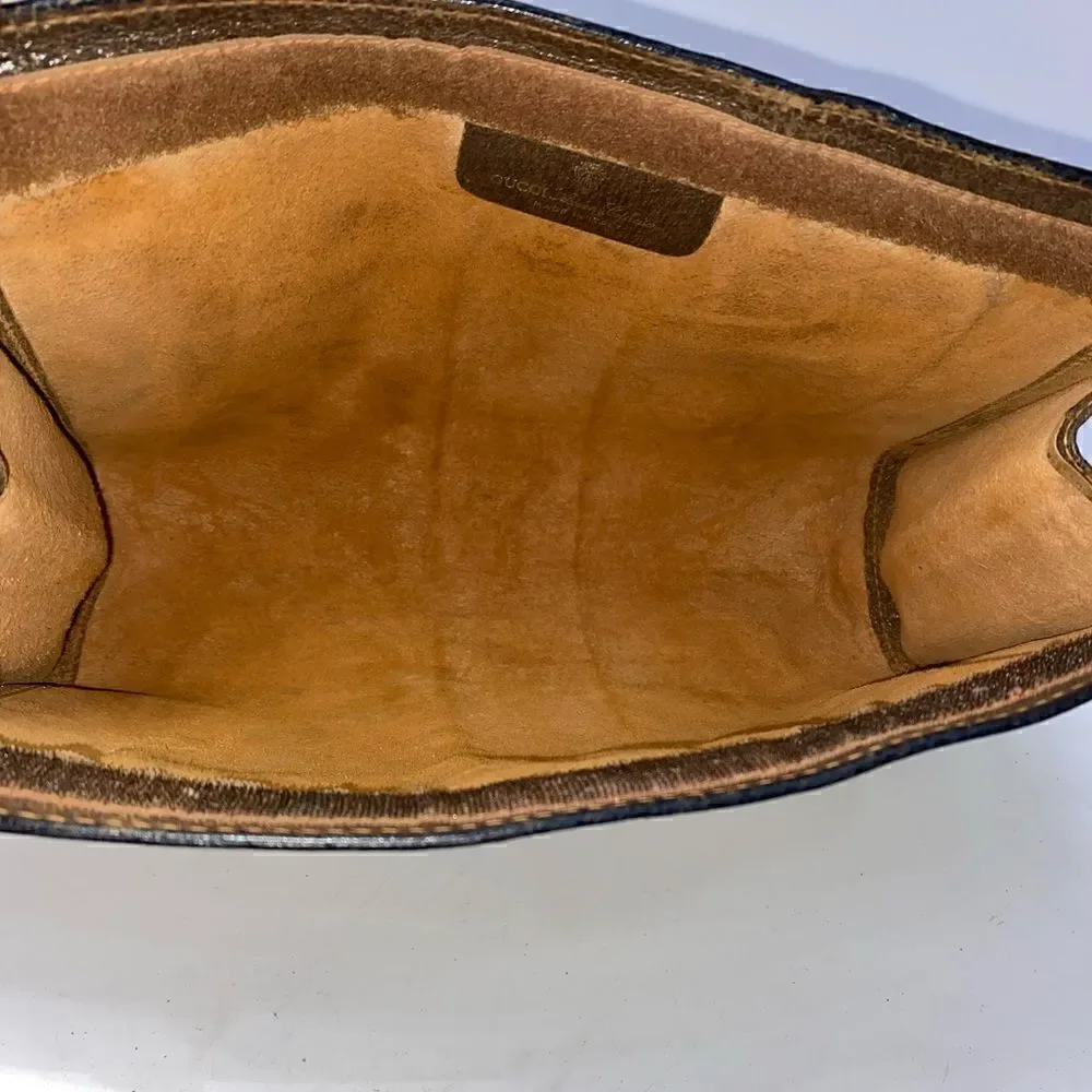 💎Gorgeous💎 Authentic GUCCI Web Sherry Line GG Logo Canvas/Leather Clut…